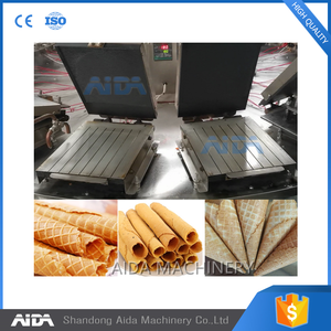 Machine à rouleaux de printemps entièrement automatique Machine à rouleaux de printemps Nouvelle machine de fabrication de biscuits en gaufres et en rouleaux de gaufrettes - Product Image 4