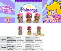 MINICRUSH gelée de fruits jouet pot fille confiserie en forme de fruits gelée bonbons pour princesse