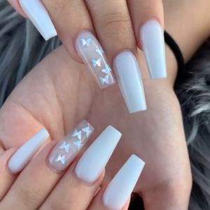 <span class=keywords><strong>Faux</strong></span> ongles à presser couleur nude naturel très vendus, motif marbré marron, <span class=keywords><strong>faux</strong></span> ongles artificiels <span class=keywords><strong>super</strong></span> longs, brillants, pointes à motifs, <span class=keywords><strong>faux</strong></span> ongles - Product Image 6