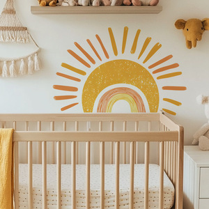 Décoration de chambre d'enfant pour bébé Boho Design Sun Wall Sticker Pvc Self Adhesive 3d Wall Paper <span class=keywords><strong>Stick</strong></span> - Product Image 1