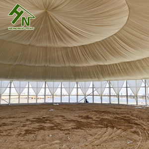 <span class=keywords><strong>Tenda</strong></span> Yurt Rumah Prefabrikasi Aluminium Alloy Besar 100 kaki dengan Kain PVC untuk Pesta Pernikahan, Acara Gereja Luar Ruangan, Lapisan Tunggal - Product Image 4