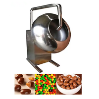 Dragée automatique d'enrobage de chocolat Petite machine de polissage de chocolat de 400/600mm Machine d'enrobage de sucre de 1250mm