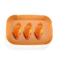 100 pièces papier parchemin de cuisine rectangulaire pour la cuisson de la friteuse à Air double feuilles de revêtement de friteuse à Air allant au four pour la cuisson en Australie
