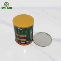 Boîte de conserve de lait en poudre imprimée sur mesure pour le stockage de biscuits et de gâteaux en fer blanc durable