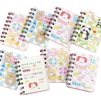 Mini bloc-notes en spirale Kawaii avec logo personnalisé, fournitures scolaires, meilleures ventes