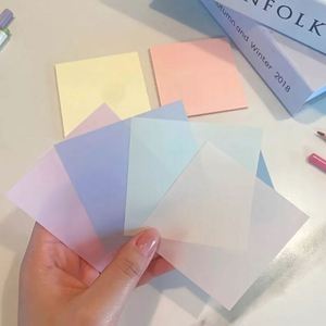 Transparent Self-Adhesive <b>PET</b> Sticky Notes Waterproof Repositionable Correction Notes Essential Back-to-School Reminders - Product Image 1
