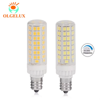 E12 Lampe à maïs à intensité variable E11 E12 Dimmable 8w 120V BA15D GY6.35 Corps en céramique Lampe à maïs à LED 2700K Blanc chaud E11 E12 G4 G9 Ampoule à LED