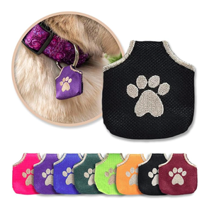 Etiquettes d'identification personnalisées pour animaux de compagnie, gravées avec le nom et le numéro de téléphone, double face, en acier inoxydable, pour chien et chat - Product Image 1