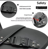 Sacoche latérale de rangement pour motard transfrontalier, sacoche de selle, design détachable
