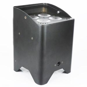 4x18W alimenté par batterie RGBWA + UV haute luminosité 6 en 1 LED projecteurs de scène Rechargeable Wific DMX512 contrôle pour hôtels - Product Image 1