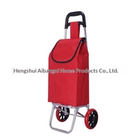 Chariot de courses portable, chariot à main pour l'épicerie, chariot monte-escaliers à double roues, petit chariot domestique, chariot à pousser, logo personnalisé, pliable