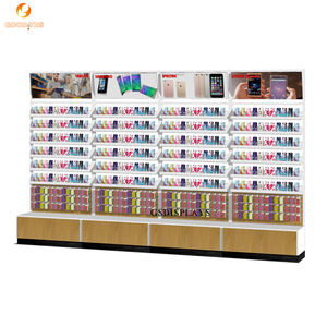 Meubles muraux pour magasin de téléphonie mobile, présentoirs pour coques de téléphone, éclairage LED, personnalisables, durables, écologiques, finition brillante en MDF/métal - Product Image 4