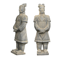 Statues de guerriers en terre cuite chinois de 180 cm, prix de gros moins cher, pour la décoration