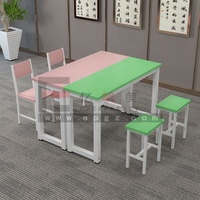 Mobilier de jardin d'enfants et d'école Table et chaise de lecture pour étudiants au design simple pour bibliothèque
