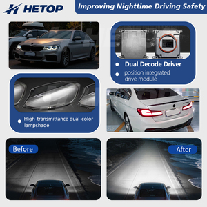 Fari HETOP G30 Bicolore e Luci Posteriori G30 2018-2020 <span class=keywords><strong>Serie</strong></span> 5, Set Personalizzato Stile Ikon, Lampada LED DRL Plug and Play per <span class=keywords><strong>BMW</strong></span> - Product Image 5