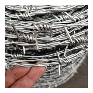 10gauge 20gauge electro galvanized mild steel barbed wire