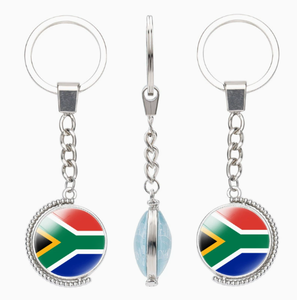 Vente en gros de porte-clés personnalisés à double face avec motifs de l'emblème national de Mauriciens et de divers pays européens - Product Image 6