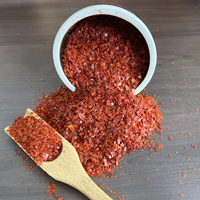 Flocons de piment naturel séché et cru, transformés selon le procédé AD, pour la transformation alimentaire et l'assaisonnement