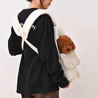Sacs à dos transparents pliables et portables en polyester chaud pour chiens et chats, design carré réglable, tissu doux et respirant pour le voyage