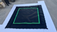 Tapis de trampoline professionnel pour parc de trampolines commercial, tissu de saut stabilisé anti-UV résistant aux intempéries pour usage intensif