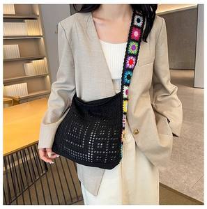 <span class=keywords><strong>Bolso</strong></span> de Playa de Verano Tejido a <span class=keywords><strong>Crochet</strong></span>, al por Mayor y al Detal, Estético, Ligero, Duradero, para Fiestas, Compras, Citas, Estilo <span class=keywords><strong>Hippie</strong></span> - Product Image 5