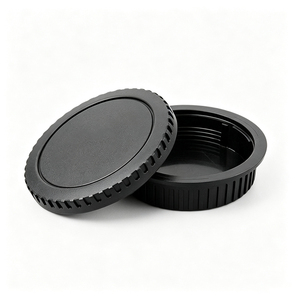 Capuchon de protection arrière pour objectif d'appareil photo, anti-poussière, en plastique noir, pour objectif d'appareil photo reflex numérique, accessoires d'appareil photo - Product Image 1