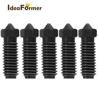 Accessoires d'imprimante 3D Kobra d'occasion - 3 buses 0,4/0,6/0,8/1,75 mm en acier trempé, kit d'extrusion Hotend, pièces de rechange noires 5g