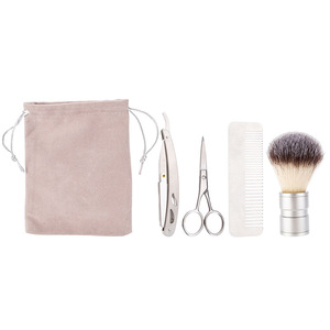 <span class=keywords><strong>Kit</strong></span> de Soin de la <span class=keywords><strong>Barbe</strong></span> Couleur Métallique TZ116 – Rasoir, Peigne, Brosse, Tondeuse – Trousse de Toilettage pour Hommes - Product Image 4