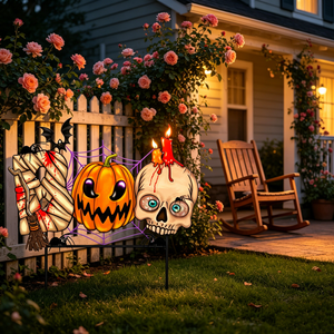 Lampe solaire LED IP65 pour pelouse, petite, pour Halloween, décorations uniques <span class=keywords><strong>de</strong></span> <span class=keywords><strong>momie</strong></span>, citrouille, crâne pour jardin, cour, patio, véranda - Product Image 5