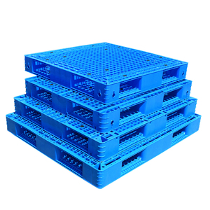 1500*1200*150Mm Thân Thiện Với Môi Pallet Lưu Trữ Stackable Màu Xanh Euro Pallet HDPE Đôi Mặt Nhiệm Vụ Nặng Nề Tái Chế Nhựa Pallet - Product Image 3