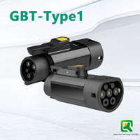 Nouvel adaptateur de charge pour voiture électrique Qiaoyi GBT vers Type1/J1772, 220V 32A 7KW, PC+Cuivre, pour rétrofit/mise à niveau