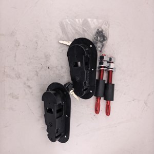 Verrou de capot de voiture noir avec et sans clé antivol pour véhicules généraux - Product Image 4