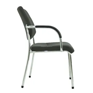 Office Essential Strong and Stylish Gray Fabric Corner Chair