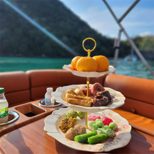 Yacht de luxe de 30 pieds, bateau ponton à deux étages avec tube en aluminium de 27 pouces, moteur hors-bord à <span class=keywords><strong>vendre</strong></span> - Product Image 5