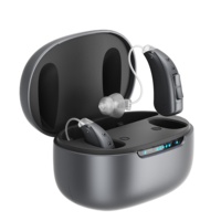 Aides auditives numériques sans fil Bluetooth rechargeables JINGHAO JH-DW3 4 canaux Ric BTE avec contrôle par application