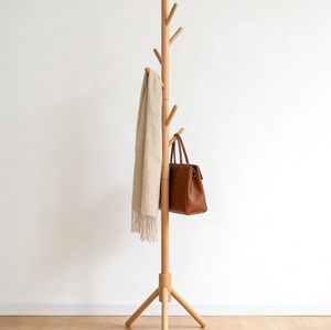 <span class=keywords><strong>Porte</strong></span>-<span class=keywords><strong>manteau</strong></span> multifonctionnel portable en bois, support d'angle moderne autoportant pour vêtements, idéal pour salon, chambre et mobilier de <span class=keywords><strong>maison</strong></span> - Product Image 1