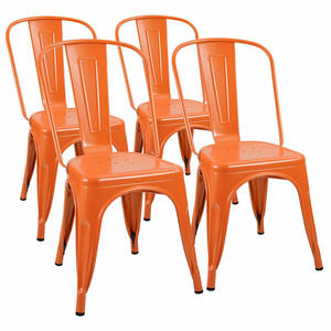 Wholesale <b>Cheap</b> Price Vintage Household Stackable Powder Coating Metal Iron Bistro <b>Dining</b> <b>Chairs</b> - Product Image 1
