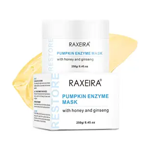 Private Label Natural Nou rishing Glowing Pumpkin Enzyme Anti-Aging-Gesichts maske Reinigung und Peeling Kürbis-Gesichts maske