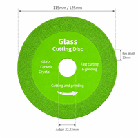 Disque de coupe et de meulage diamanté brasé sous vide 115mm 125mm pour meuleuse d'angle