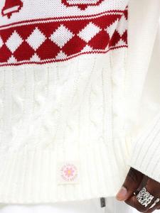 <span class=keywords><strong>Pull</strong></span> en tricot 100 % coton à motif de personnages pour les fêtes de Noël, idéal pour les célébrations hivernales, décontracté, respirant et tendance - Product Image 2