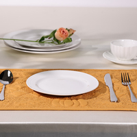 Tapis de table matelassé à motifs de citrouille orange-Idéal pour la décoration de salle à manger d'automne