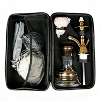 Chicha égyptienne KM Khalil Mamoon de grande taille, couleur dorée, technique miroir fabriquée en usine, pour voyage, fête, camping, vente en gros à prix abordable