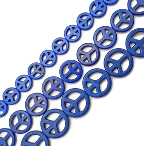 YMJ Multi blu bianco <span class=keywords><strong>verde</strong></span> rosso colore Howlite turchese perline di <span class=keywords><strong>pietra</strong></span> 15mm 20mm sfuso disco perlina moneta per la vendita di gioielli - Product Image 2