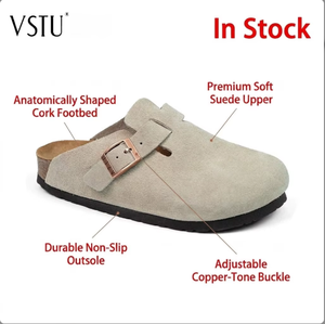 <span class=keywords><strong>Ciabatte</strong></span> di Lusso in Vera Pelle Scamosciata di Alta Qualità, Design Unisex, Leggere e Comode, Modello Slip-on per <span class=keywords><strong>Donna</strong></span> - Product Image 1