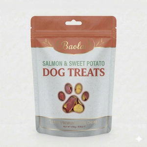 Bolsa de Plástico Impresa Personalizada <span class=keywords><strong>con</strong></span> Base Plana para Golosinas y Snacks para Perros, 200g 500g - Product Image 4