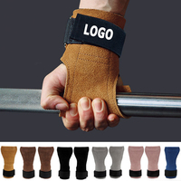 Poignées de musculation en cuir, poignées de gymnastique pour kettlebell, haltères, barre, musculation, gants de protection des paumes pour l'entraînement