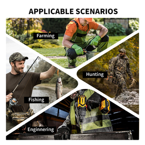 Pantalons de pêche imperméables avec bottes intégrées, bretelles réglables, en PVC, pour la pêche, l'agriculture, le jardinage, le nettoyage, les travaux en extérieur - Product Image 5