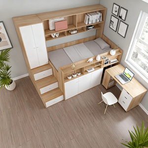 Tích hợp giường kết hợp đ<span class=keywords><strong>a</strong></span> chức năng đặt phòng khách căn hộ nhỏ tiết kiệm không gian lưu trữ Giường trẻ em - Product Image 3