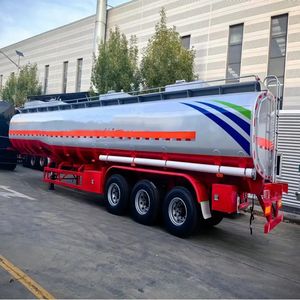 Alüminyum alaşımlı dizel benzinli benzinli yağ taşıma <span class=keywords><strong>tank</strong></span>ı yakıt tankeri  yarı römork - Product Image 1