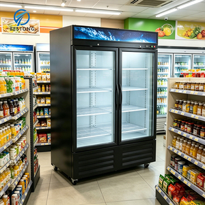 Frigorifero per Bevande con Vetro Anti-UV e Strato Anti-Appannamento, Vetrina Trasparente Facile da Pulire per Attirare l'Attenzione dei Clienti - Product Image 1